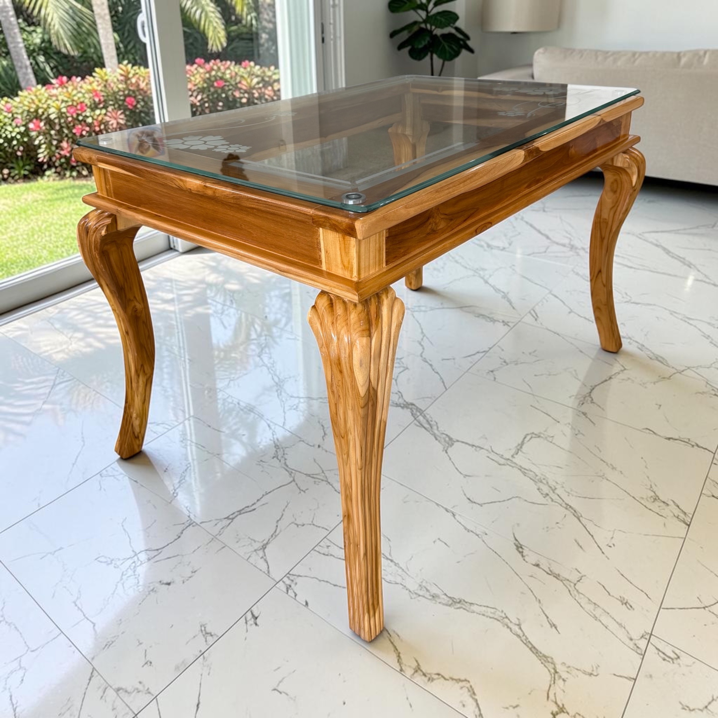 Mesa comedor Spoon ventana teca