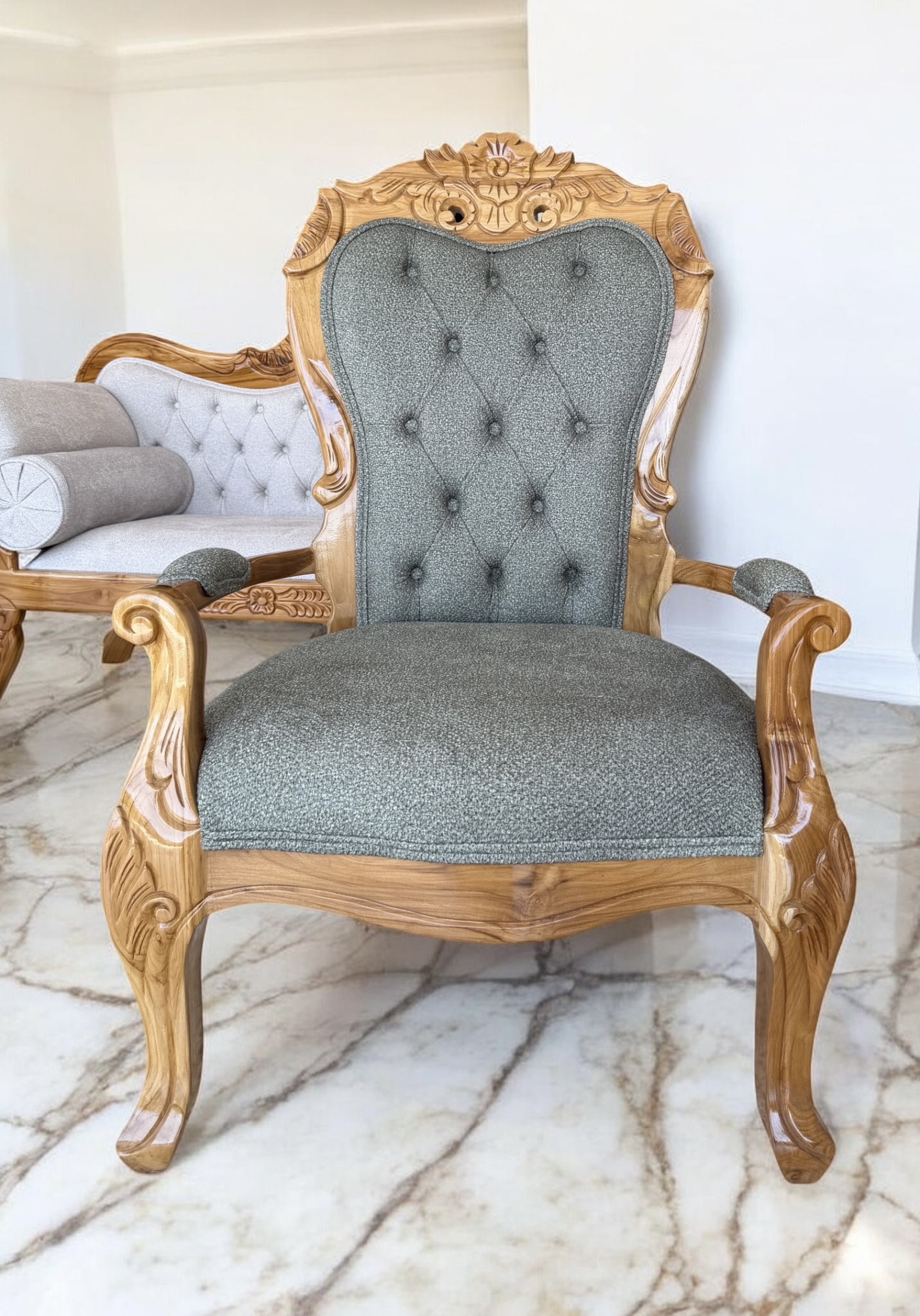 Silla Isabelina teca