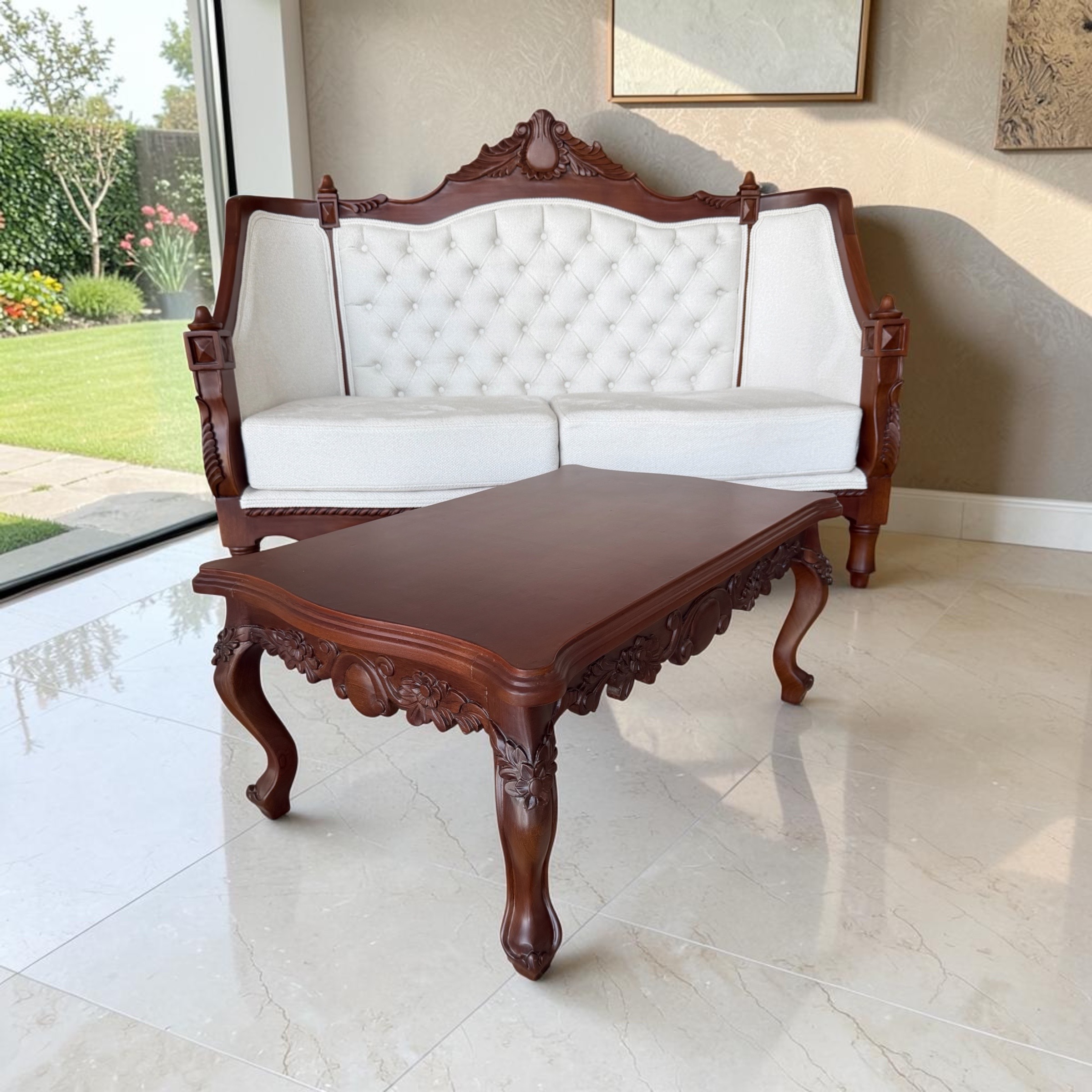 Sofá y Mesa Brigitte