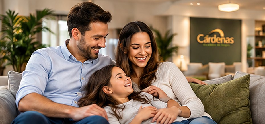 Familia en su sala