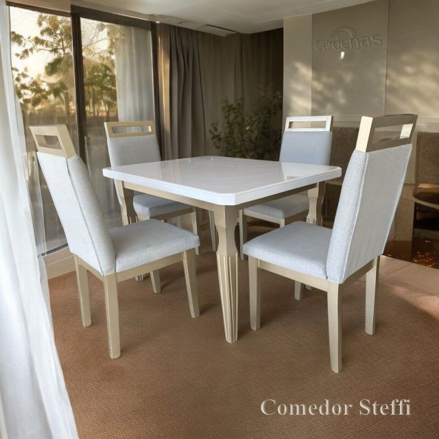 Comedor Steffi de 4 sillas